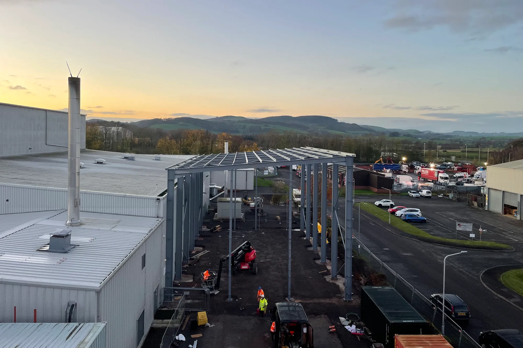 Interior of the large new warehouse for PET UK